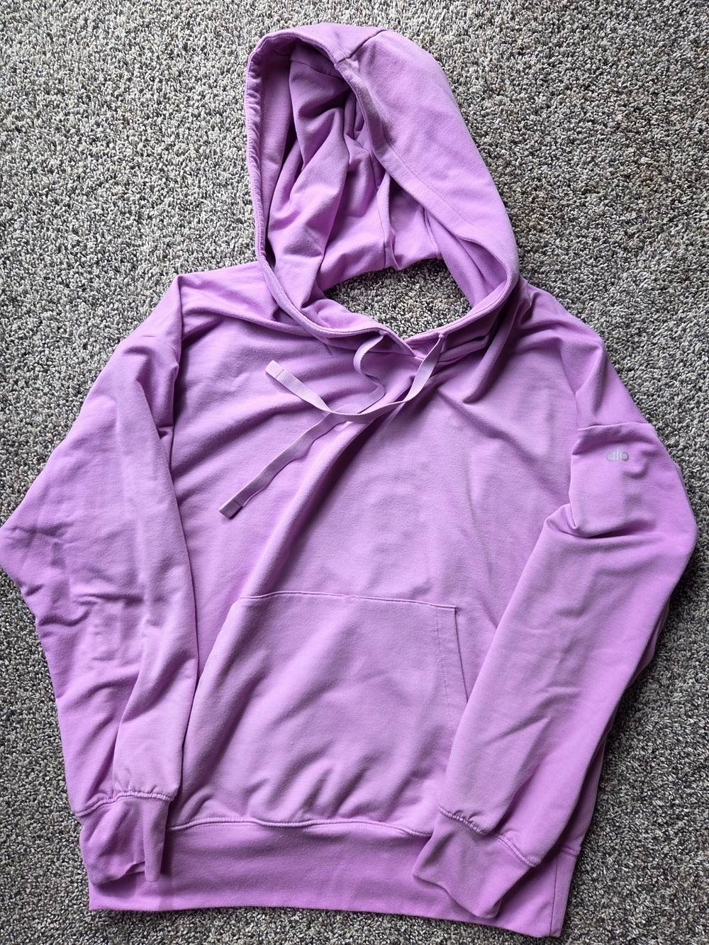 ALO Yoga Lavender Hooded Pullover